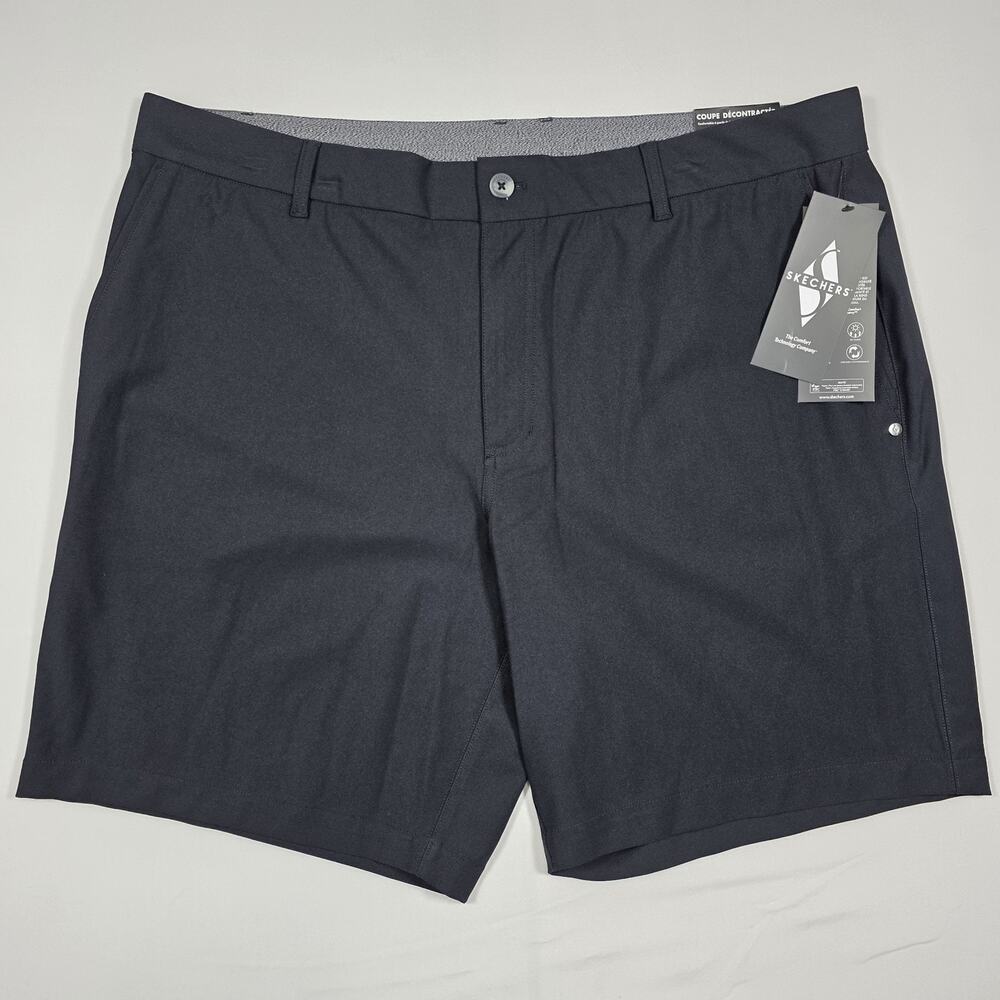 Mens 40 Skechers Go Walk Skech Knits Premium Everywhere Shorts Black